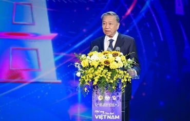Chủ tịch nước Tô Lâm phát biểu tại Lễ trao Giải Báo chí quốc gia lần thứ XVIII.