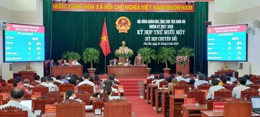 Quang cảnh Kỳ họp lần thứ 11 Hội đồng nhân dân tỉnh Phú Yên nhiệm kỳ 2021-2026.