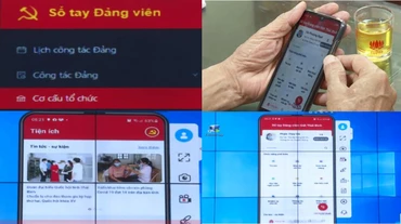 Phần mềm “Sổ tay đảng viên điện tử” được sử dụng phổ biến ở tỉnh Thái Bình thông qua điện thoại thông minh. 