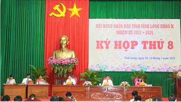 Vĩnh Long khai mạc kỳ họp lần thứ 8, Hội đồng nhân dân tỉnh khóa 10, nhiệm kỳ 2021-2026. 