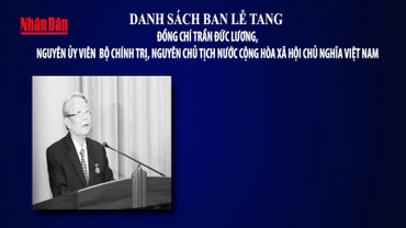 Danh sách Ban Lễ tang đồng chí Trần Đức Lương, nguyên Ủy viên Bộ Chính trị, nguyên Chủ tịch nước Cộng hòa xã hội chủ nghĩa Việt Nam.