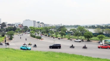 Dự kiến vị trí điểm kết nối cầu Trần Hưng Đạo khu vực giao cắt đường đê Long Biên-Xuân Quan-Cổ Linh.