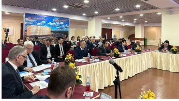 Hội thảo được tổ chức trực tiếp và trực tuyến tại các điểm cầu. (Ảnh: THÙY VÂN)