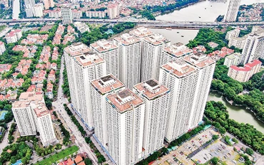 Chung cư HH Linh Đàm - một trong số 206 dự án có sai phạm trên địa bàn Hà Nội. (Ảnh Trung Nguyên)
