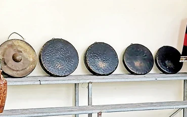 Nhạc cụ mã la của dân tộc Raglai ở huyện Bác Ái, tỉnh Ninh Thuận.