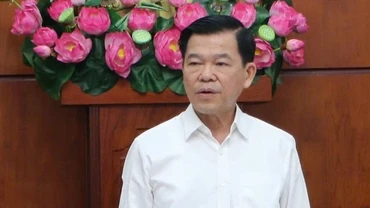 Phó Chủ nhiệm Ủy ban kiểm tra Trung ương Nguyễn Hồng Lĩnh phát biểu tại buổi làm việc.
