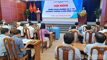 Hội nghị triển khai nhiệm vụ y tế những tháng cuối năm 2023 tại Cà Mau.