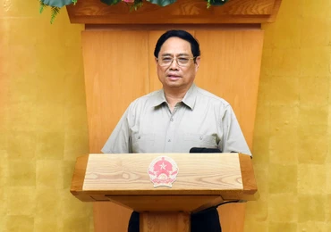 [Ảnh] Thủ tướng Phạm Minh Chính chủ trì phiên họp Chính phủ chuyên đề xây dựng pháp luật tháng 8/2023