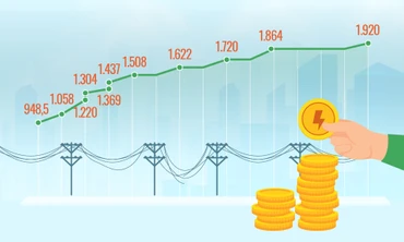 [Inforgraphic] 11 lần tăng giá điện bán lẻ bình quân của Việt Nam