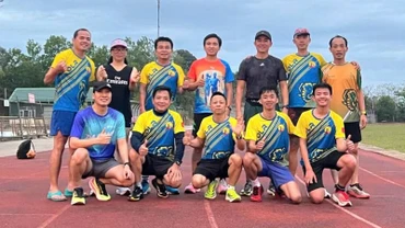 Các thành viên Hội Chạy bộ tỉnh Đắk Lắk tích cực luyện tập để tham gia giải.