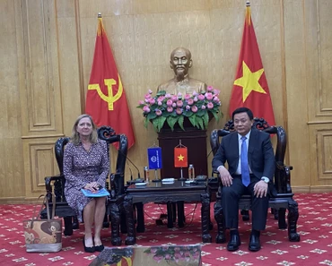 Đồng chí Nguyễn Xuân Thắng tiếp Giám đốc Quốc gia Ngân hàng Thế giới tại Việt Nam