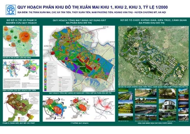 Quy hoạch ba phân khu đô thị Xuân Mai. 