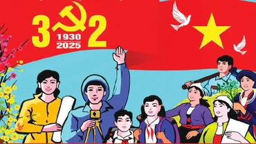 95 mùa xuân Đảng cùng nhân dân xây lầu thắng lợi 