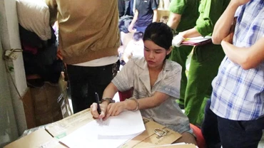 Công an Quảng Bình bắt đối tượng Phạm Thị Quỳnh Trang.