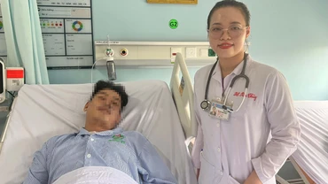 Bệnh nhân H. phục hồi tốt và đã xuất viện. (Ảnh: Bệnh viện cung cấp)
