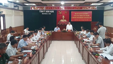 Quang cảnh buổi làm việc.