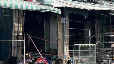Hiện trường vụ cháy.