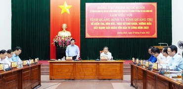 Phó Thủ tướng Thường trực Chính phủ phát biểu tại buổi làm việc.