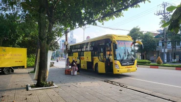 Điểm đón trả khách không đúng quy định của nhà xe Văn Minh tại thị xã Hồng Lĩnh.