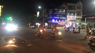 Hiện trường vụ tai nạn.