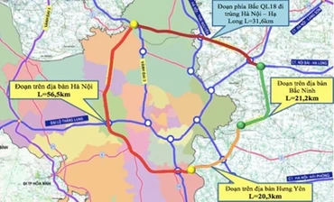 Phối cảnh dự án đường Vành đai 4- Vùng Thủ đô ( Ảnh: sưu tầm)