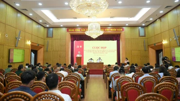 Toàn cảnh cuộc họp. (Ảnh: THẾ ĐẠI)