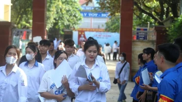 Thí sinh dự thi tốt nghiệp Trung học phổ thông năm 2024.