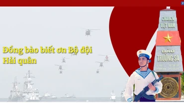 Đồng bào biết ơn Bộ đội Hải quân
