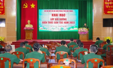  Quang cảnh lớp bồi dưỡng kiến thức dân tộc năm 2022. 