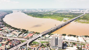 Không gian sông Hồng sẽ là “biểu tượng phát triển mới” của Thủ đô. Ảnh: KHIẾU MINH