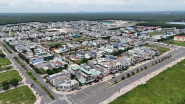 Một góc khu tái định cư Lộc An-Bình Sơn của Dự án sân bay Long Thành.