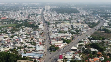 Một góc thị trấn Long Thành, huyện Long Thành.
