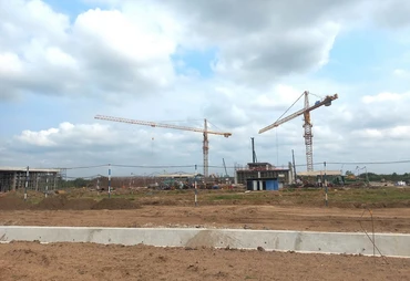 Công ty trách nhiệm hữu hạn Kingfa Science & Technology (Việt Nam) xây dựng công trình trong Khu công nghiệp Công nghệ cao Long Thành.