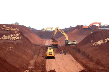 Thi công tại một dự án trọng điểm quốc gia trên địa bàn tỉnh Đồng Nai.