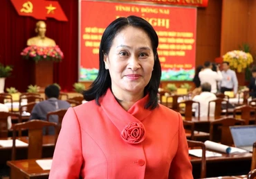 Đồng chí Đặng Minh Nguyệt, Ủy viên Ban Thường vụ Tỉnh ủy Đồng Nai, Bí thư Thành ủy Long Khánh. 