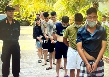 Các đối tượng bị bắt giữ.