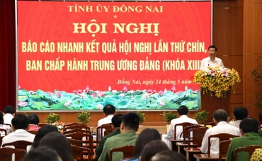 Quang cảnh Hội nghị tại Trụ sở Tỉnh ủy Đồng Nai.
