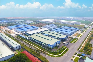 Một góc khu công nghiệp Giang Điền. Đây là một trong những khu công nghiệp nằm ở vị trí đắc địa hàng đầu tại Đồng Nai.