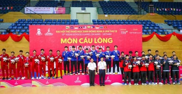 Cầu lông Việt Nam xuất sắc giành Huy chương Vàng ở nội dung đồng đội nam.