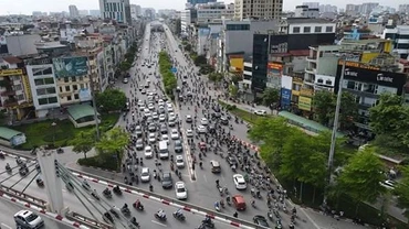 Đường Vành đai 2 đoạn nút giao Ngã Tư Sở