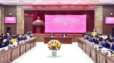 Quang cảnh hội nghị chiều 2/3.