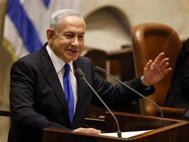 Thủ tướng Israel Benjamin Netanyahu phát biểu trước Quốc hội ở Jerusalem, ngày 29/12/2022. (Ảnh: AFP/TTXVN)