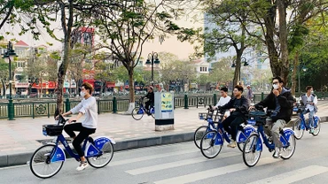 Dịch vụ xe đạp công cộng TNGo được người dân và du khách, nhất là giới trẻ trên địa bàn thành phố Hải Phòng hưởng ứng.