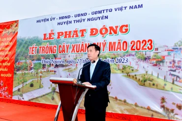 Phát động “Tết trồng cây đời đời nhớ ơn Bác Hồ” tại huyện Thủy Nguyên.