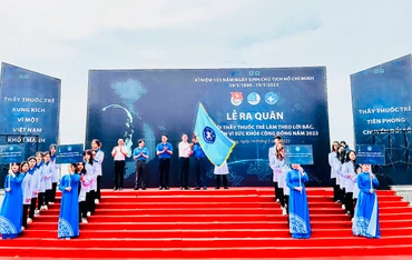 Lễ phát động “Ngày hội Thầy thuốc trẻ làm theo lời Bác, tình nguyện vì sức khỏe cộng đồng" toàn quốc năm 2023.