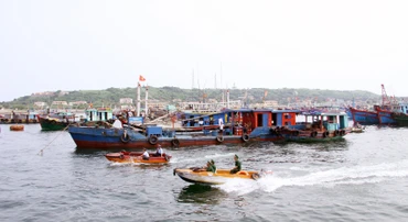 Các lực lượng chức năng tăng cường kiểm tra, kiểm soát các tàu khai thác hải sản trên khu vực biển Bạch Long Vĩ.