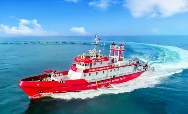 Diễn tập chữa cháy và cứu nạn, cứu hộ trên vùng biển Hải Phòng.