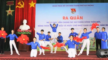 Tuổi trẻ Hải Phòng ra quân Ngày cao điểm chung tay xây dựng nông thôn mới.