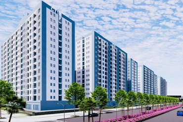 Phối cảnh khu nhà ở xã hội cho công nhân lao động tại Khu công nghiệp Tràng Duệ (Hải Phòng).