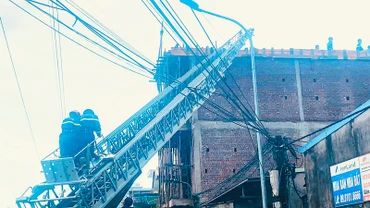 Hiện trường vụ tai nạn khiến một người tử vong.